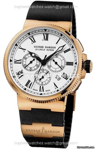 Ulysse Nardin Marine Chronograph Mens watch Unisex Automatic Rose gold 1506-150LE-3