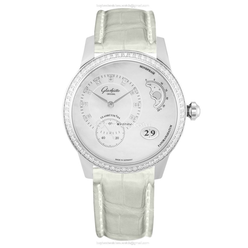 Glashutte Original PanoMatic Luna Womens watch Automatic Steel 1-90-12-01-12-01 or 90-12-01-12-01