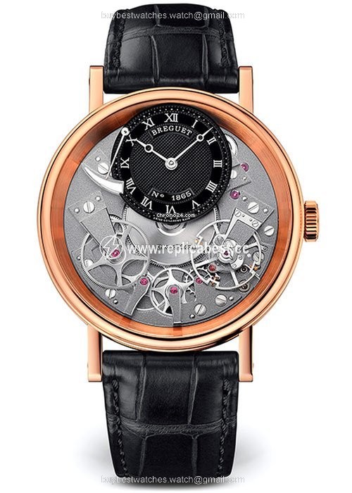 Breguet Tradition Mens watch Unisex Manual winding Rose gold 7057BR G9 9W6