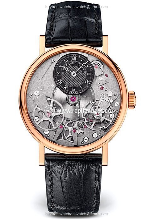 Breguet Tradition Mens watch Unisex Manual winding Rose gold 7027BR G9 9V6