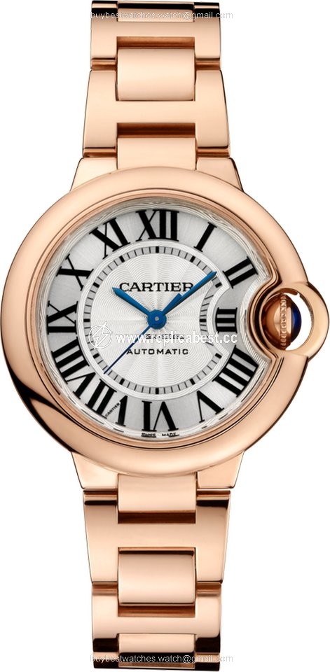 Cartier Ballon Bleu 33mm Womens watch Automatic Rose gold W6920096