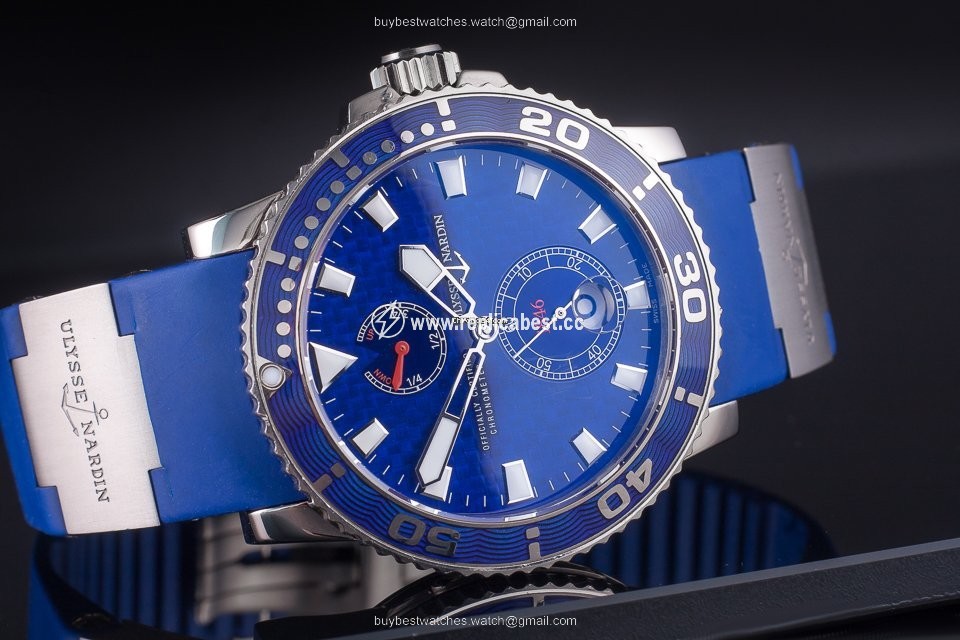 Ulysse Nardin Maxi Marine Diver Mens watch Unisex Automatic White gold 260-32