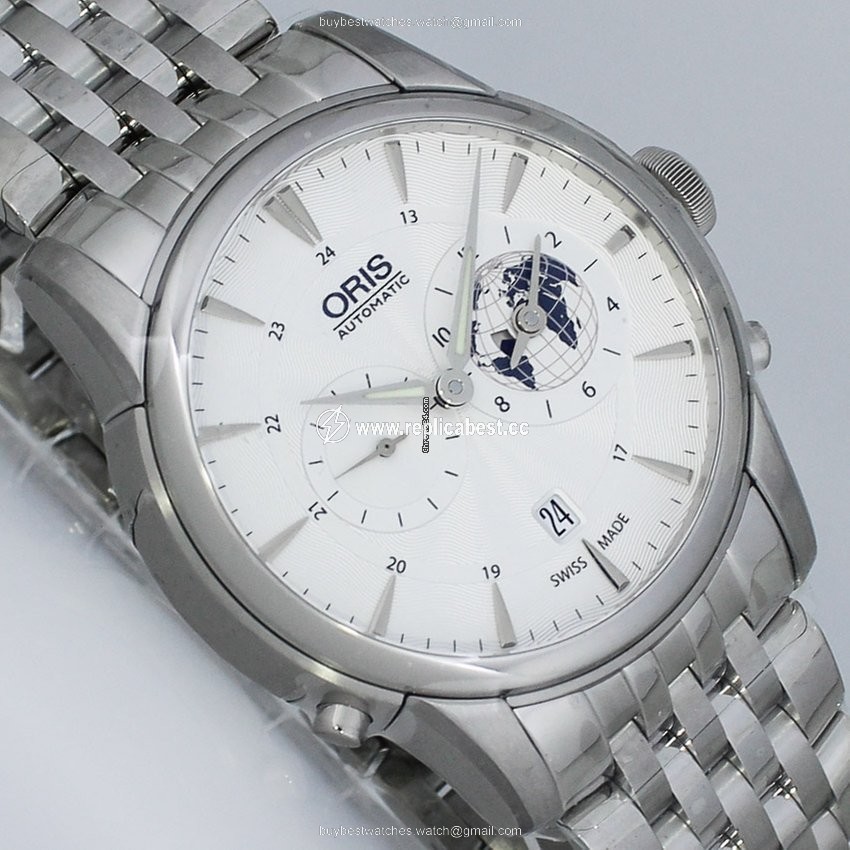 Oris Artelier Worldtimer Mens watch Unisex Automatic Steel 01 690 7690 4081