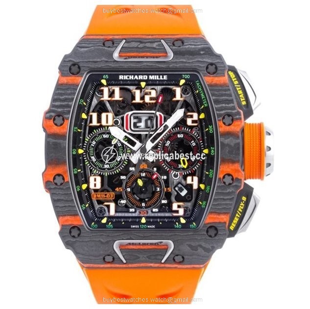 Richard Mille RM 011 Mens watch Unisex Automatic Carbon RM11-03 CA-FQ