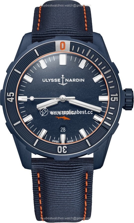 Ulysse Nardin Mens watch Unisex Automatic Steel 8163-175LE 93-BLUESHARK Blue Shark Limited