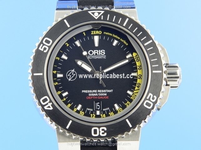 Oris Aquis Depth Gauge Automatic Steel 01 733 7675 4154-Set