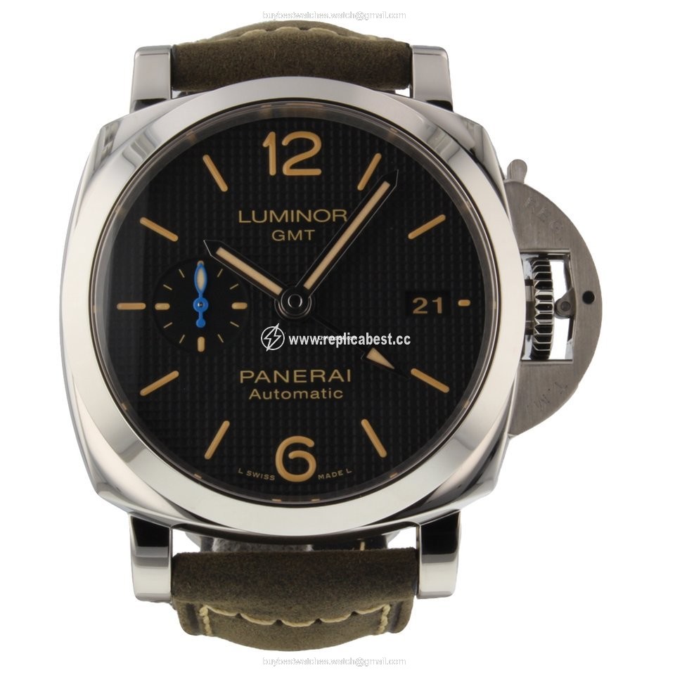Panerai Luminor 1950 3 Days GMT Automatic Mens watch Unisex Automatic Steel PAM01535
