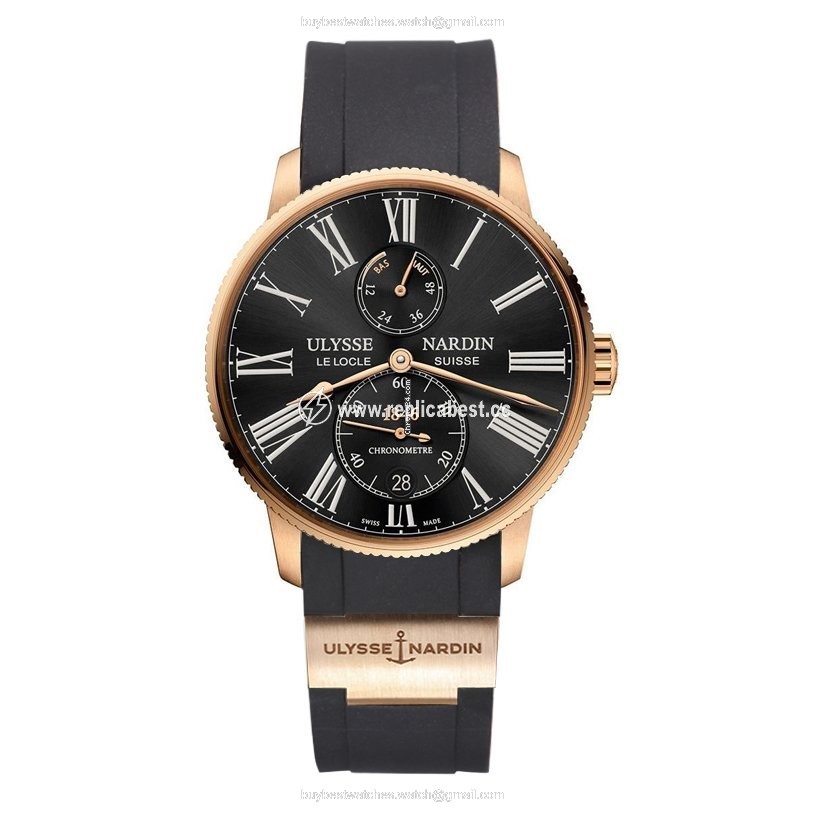 Ulysse Nardin Mens watch Unisex Automatic Rose gold 1182-310-3 42