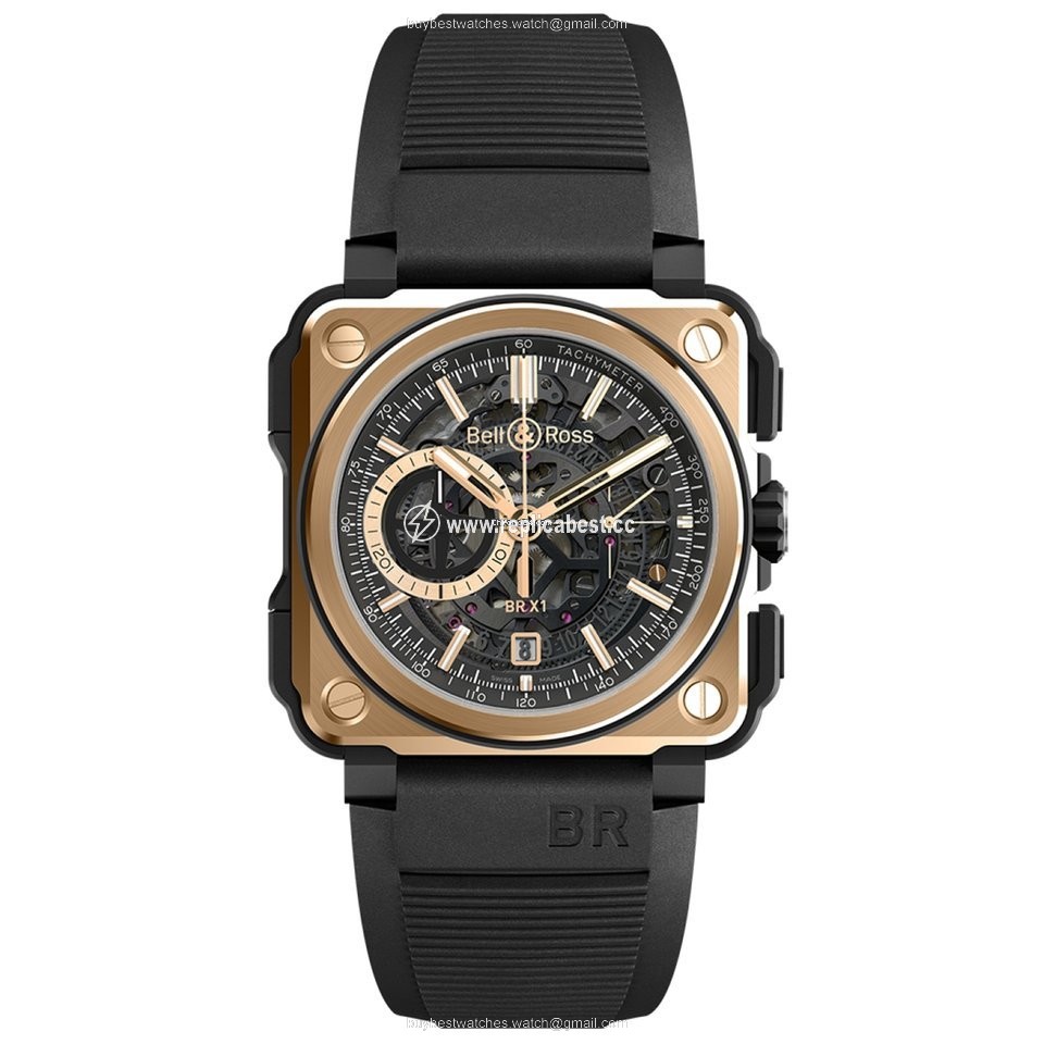 Bell & Ross BR-X1 Mens watch Unisex Automatic Rose gold BRX1CEPG