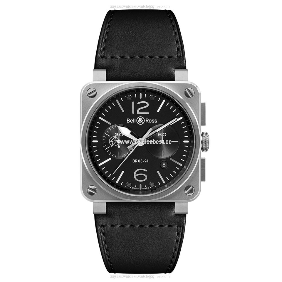 Bell & Ross BR 03-94 Chronographe Mens watch Unisex Automatic Steel BR0394BLSI SCA