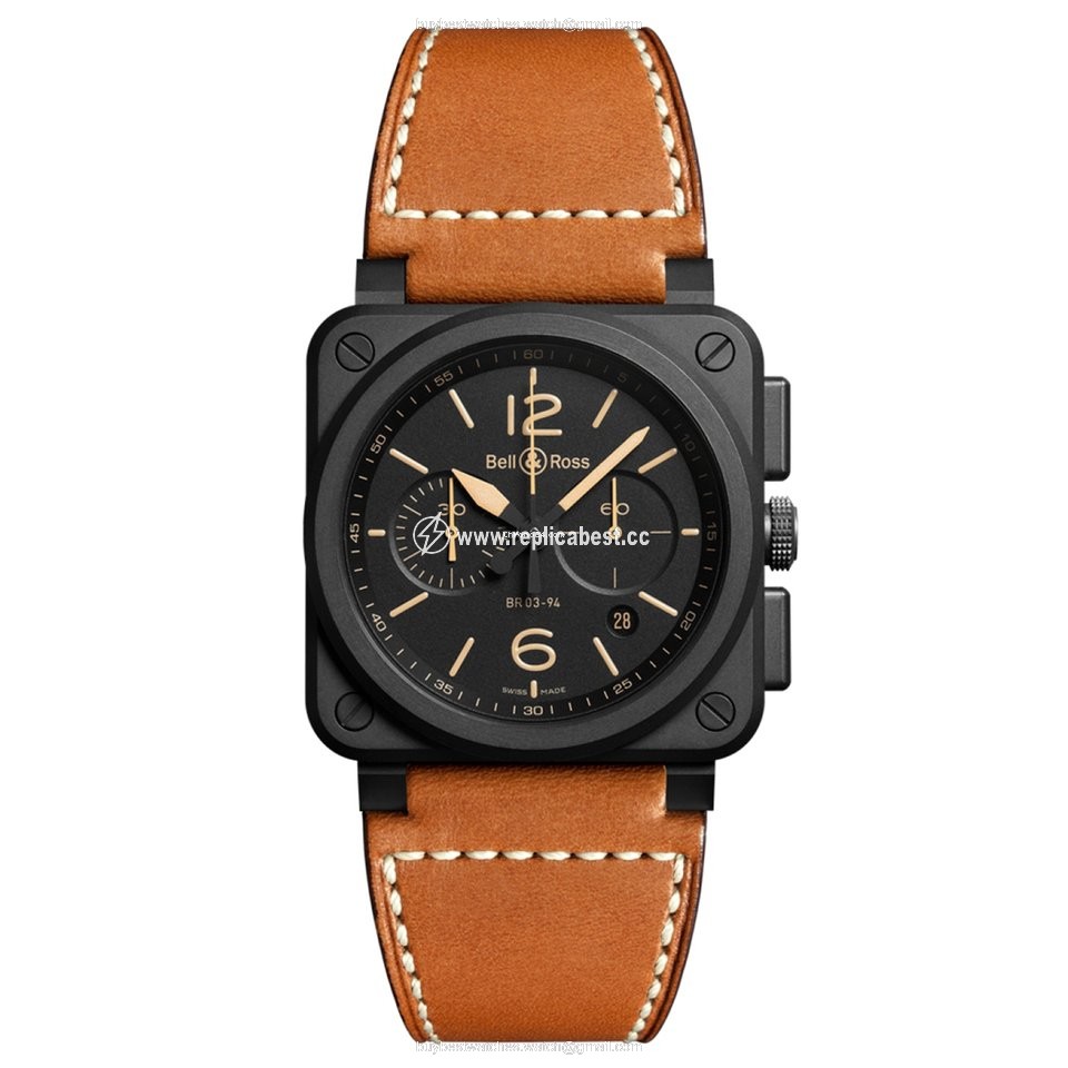 Bell & Ross BR 03-94 Chronographe Mens watch Unisex Automatic Ceramic BR0394HERICE