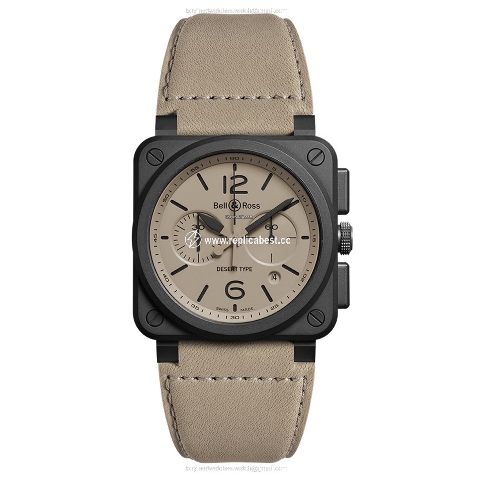 Bell & Ross BR 03-94 Chronographe Mens watch Unisex Automatic Ceramic BR0394DESERTCE
