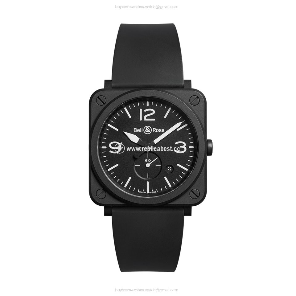 Bell & Ross BR S Mens watch Unisex Quartz Ceramic BRSBLCEM