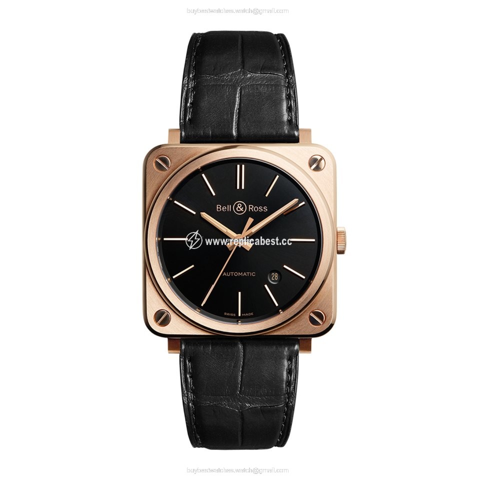 Bell & Ross BR S Mens watch Unisex Automatic Rose gold BRS92BLPG SCR