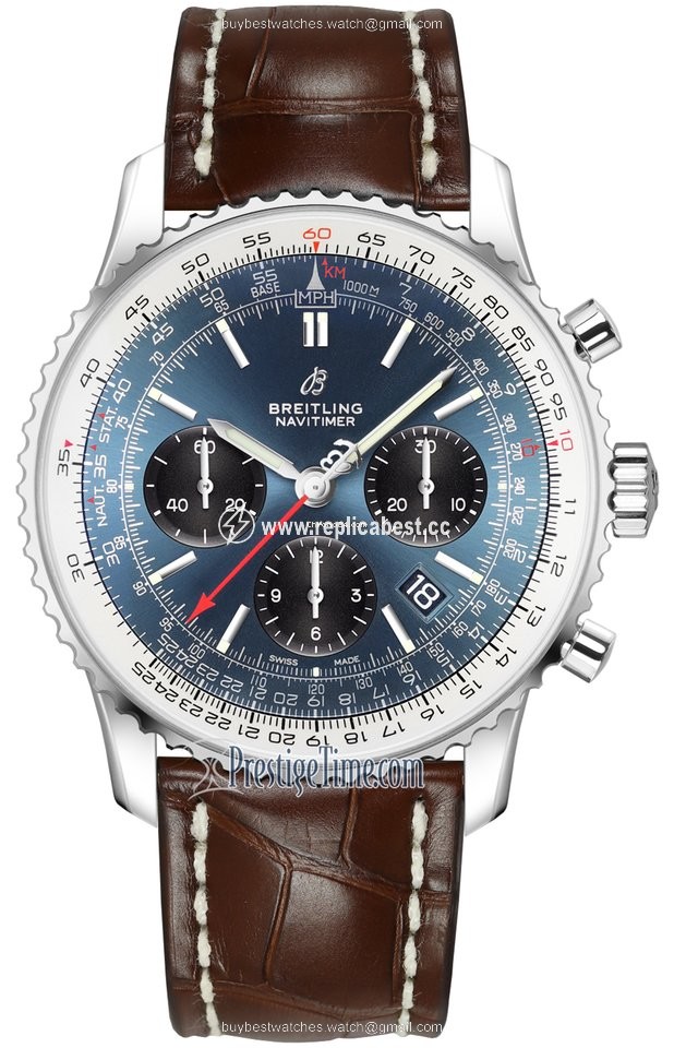 Breitling Navitimer 1 B01 Chronograph 43 Mens watch Unisex Automatic Steel ab0121211c1p4