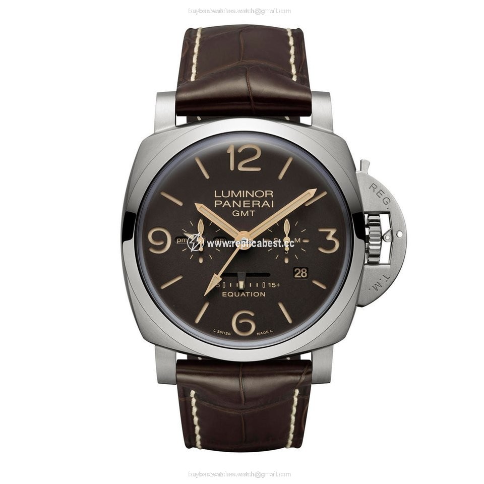 Panerai Luminor 1950 8 Days GMT Mens watch Unisex Manual winding Titanium PAM00656