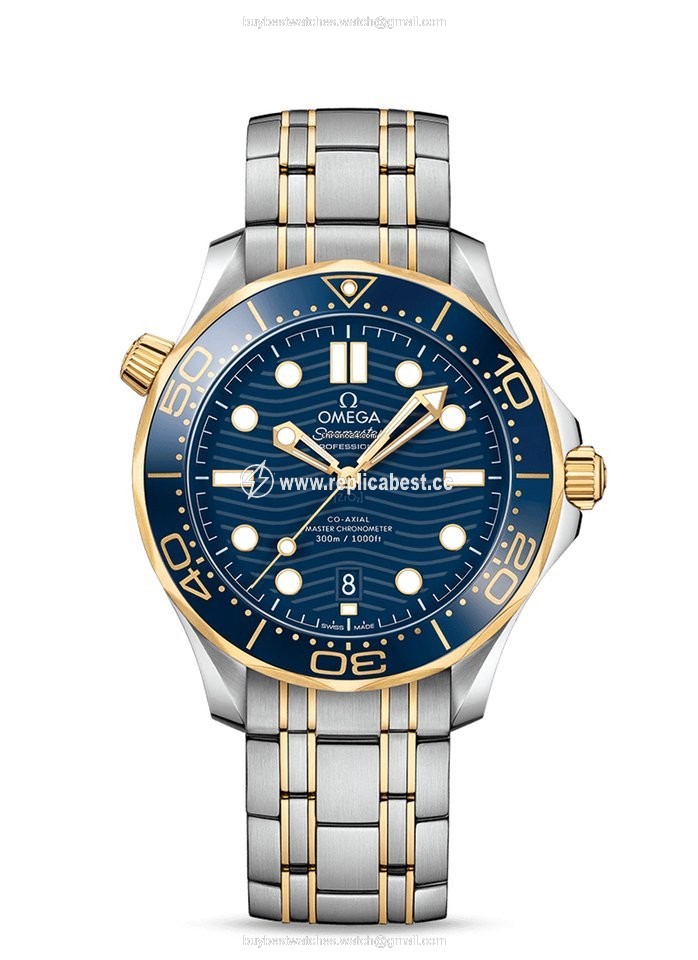 Omega Seamaster Diver 300 M Mens watch Unisex Automatic Gold Steel 210.20.42.20.03.001
