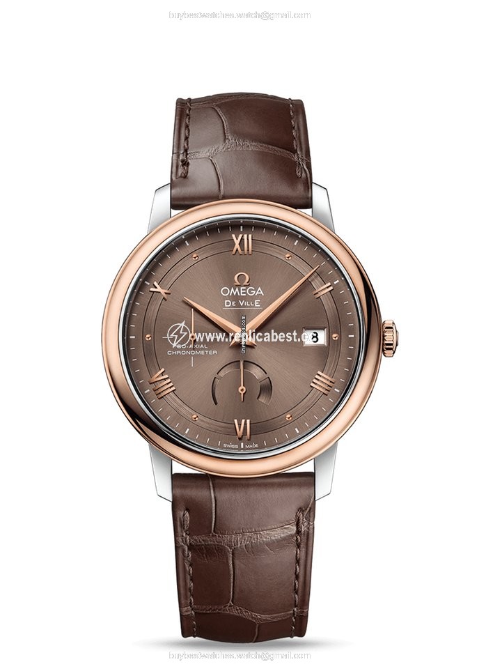 Omega De Ville Prestige Mens watch Unisex Automatic Gold Steel 424.23.40.21.13.001