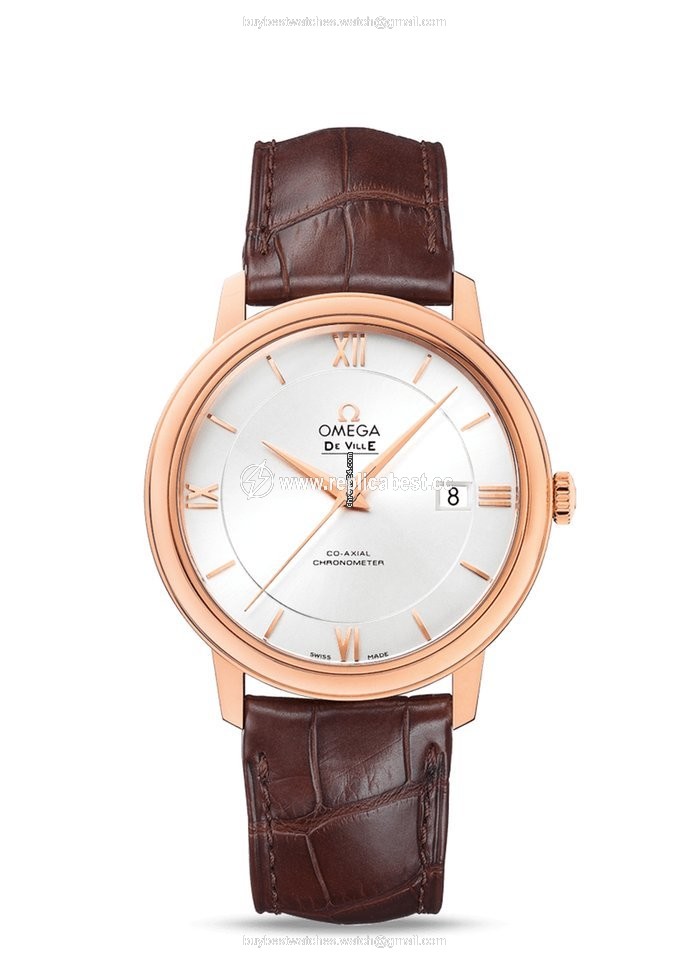 Omega De Ville Prestige Mens watch Unisex Automatic Red gold 424.53.40.20.02.001