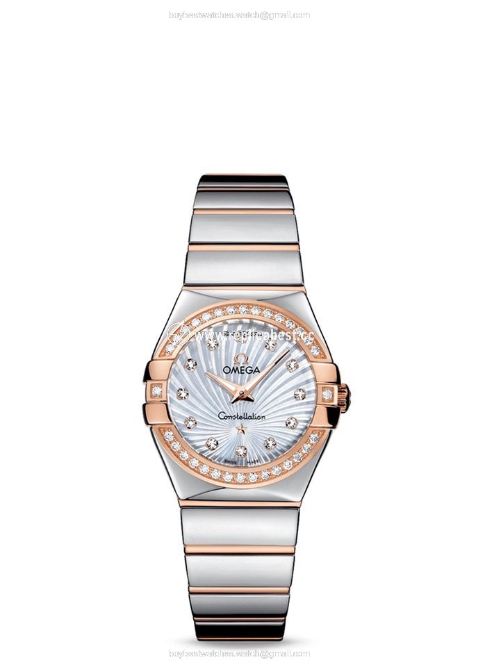 Omega Constellation Quartz Womens watch Quartz Gold Steel 123.25.27.60.55.006