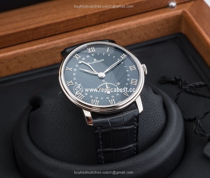 Blancpain Villeret Ultra-Slim Mens watch Unisex Automatic White gold 6653q-1529-55b