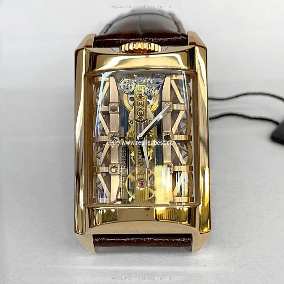 Corum Golden Bridge Mens watch Unisex Manual winding Rose gold B 313 03296