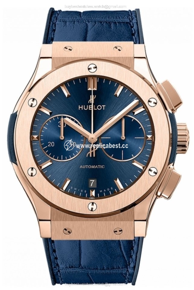 Hublot Classic Fusion Blue Mens watch Unisex Automatic Rose gold 521.OX.7180.LR