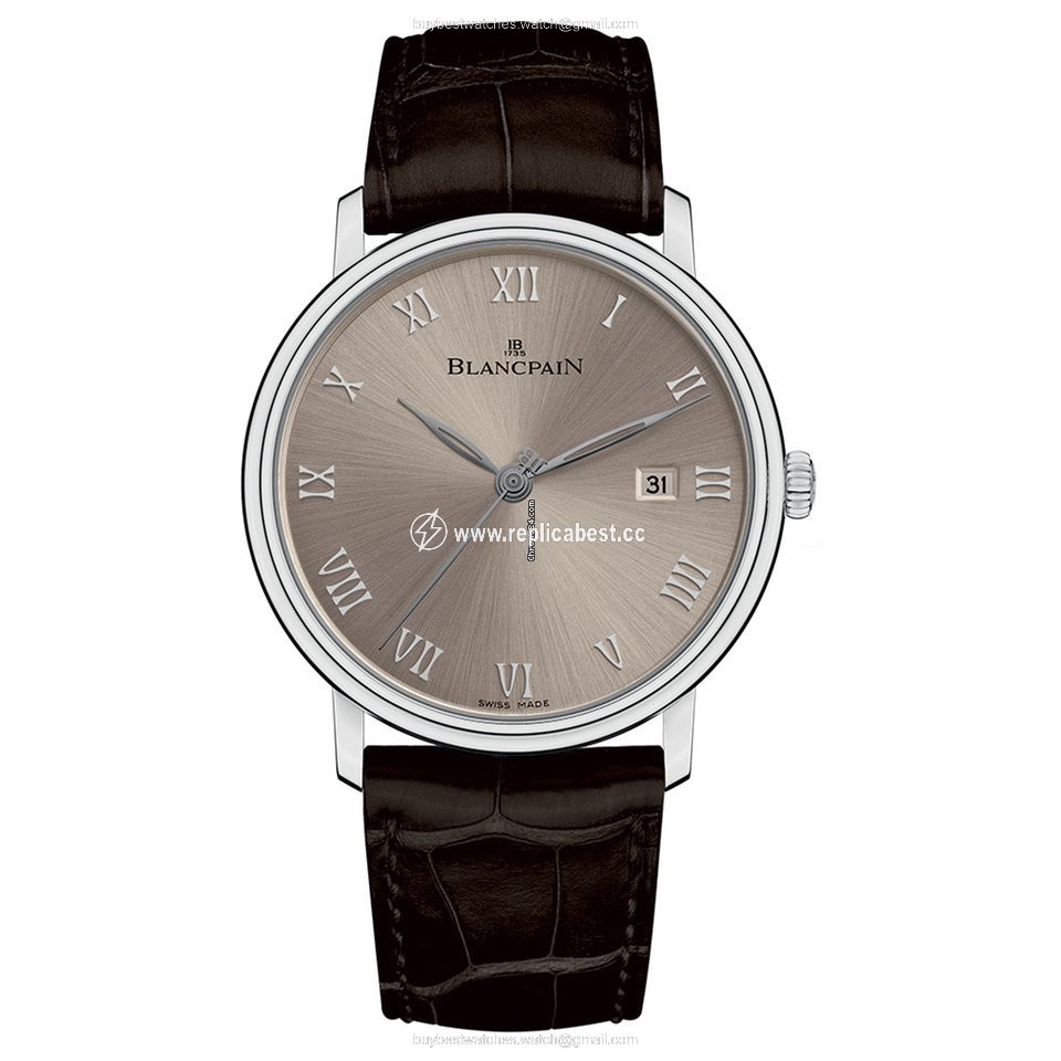 Blancpain Villeret Ultra-Slim Mens watch Unisex Automatic White gold 6651-1504-55B
