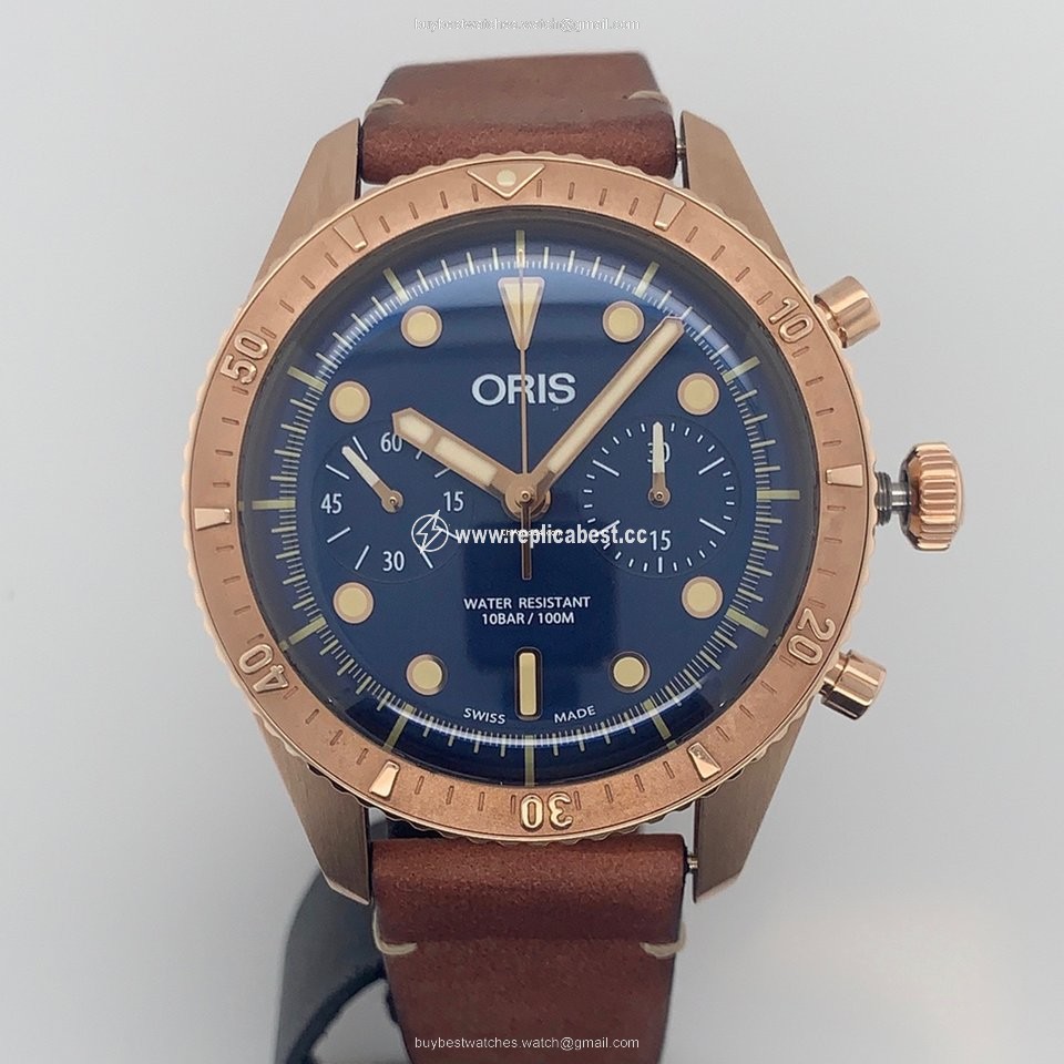 Oris Carl Brashear Mens watch Unisex Automatic Bronze 01 771 7744 3185-Set LS