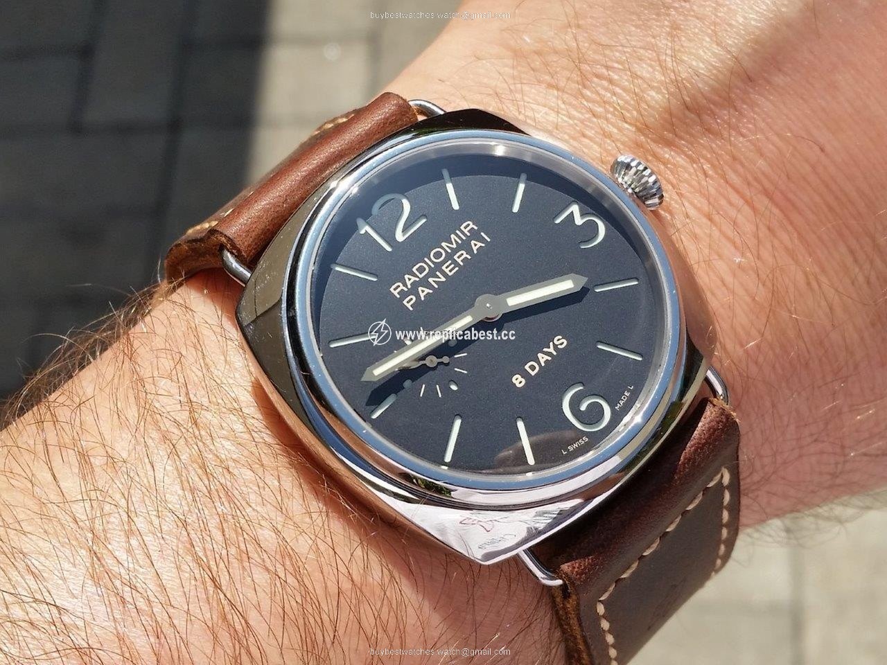 Panerai Radiomir 8 Days Mens watch Unisex Manual winding Steel PAM 00190
