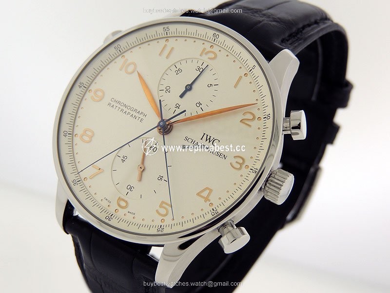 IWC Portuguese Chronograph Mens watch Unisex Manual winding Steel IW3712-02