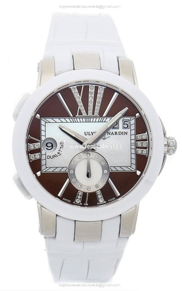 Ulysse Nardin Executive Dual Time Lady Womens watch Automatic Steel 243-10 30-05