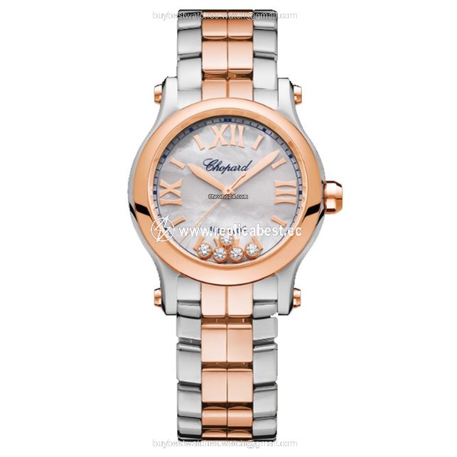 Chopard Happy Sport Womens watch Automatic Gold Steel 278573-6019