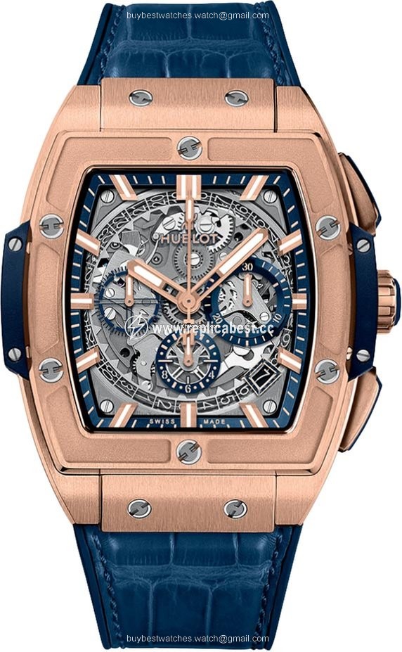 Hublot Spirit of Big Bang Mens watch Unisex Automatic Rose gold 641.ox.7180.lr King Gold Blue