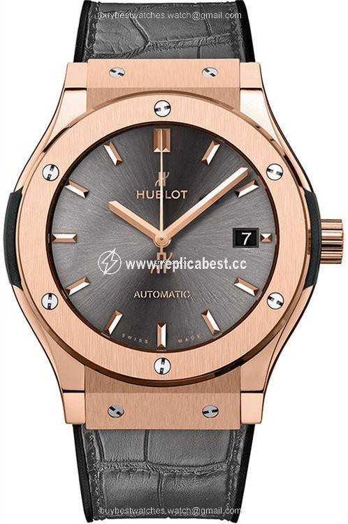 Hublot Classic Fusion Racing Grey Womens watch Automatic Rose gold 581.OX.7081.LR