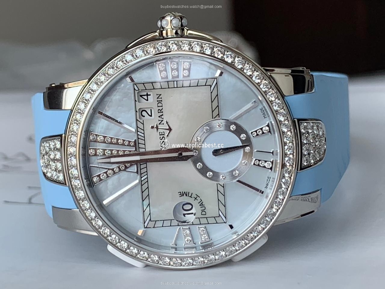 Ulysse Nardin Executive Dual Time Lady Womens watch Automatic Steel 243-10B 393