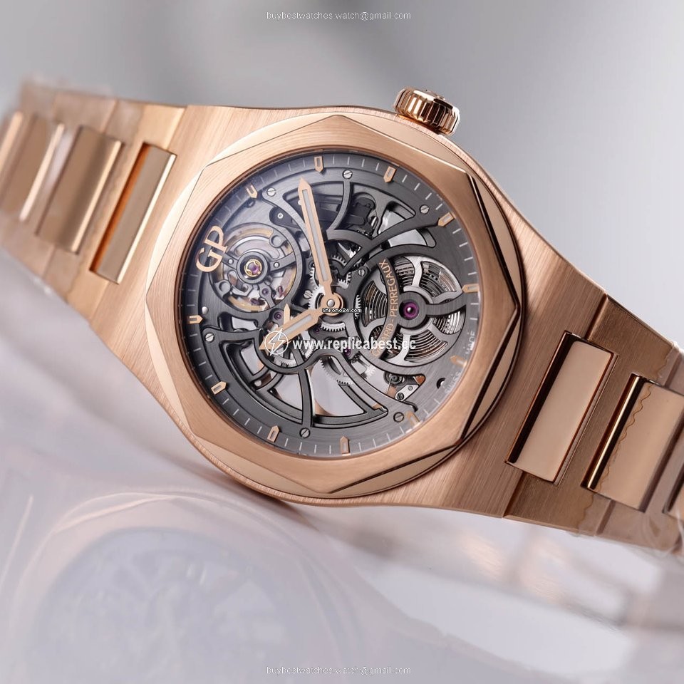 Girard Perregaux Laureato Mens watch Unisex Automatic Rose gold 81015-52-002-52A