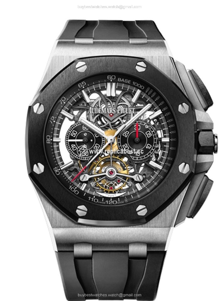 Audemars Piguet Royal Oak Offshore Tourbillon Chronograph Mens watch Unisex Titanium 26348IO.OO.A002CA.01