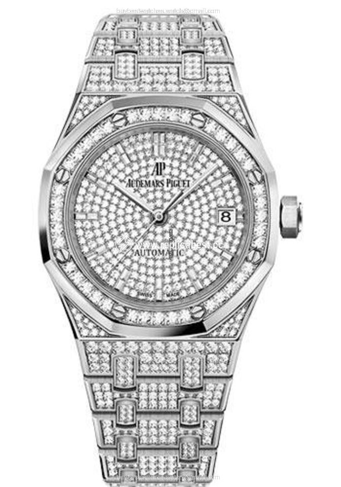 Audemars Piguet Royal Oak Lady Mens watch Unisex Automatic White gold 15452BC.ZZ.1258BC.01