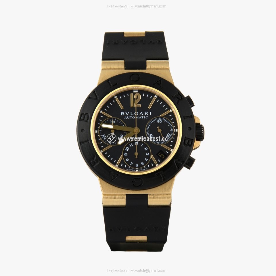 Bulgari Diagono Mens watch Unisex Automatic Yellow gold AC 38 G