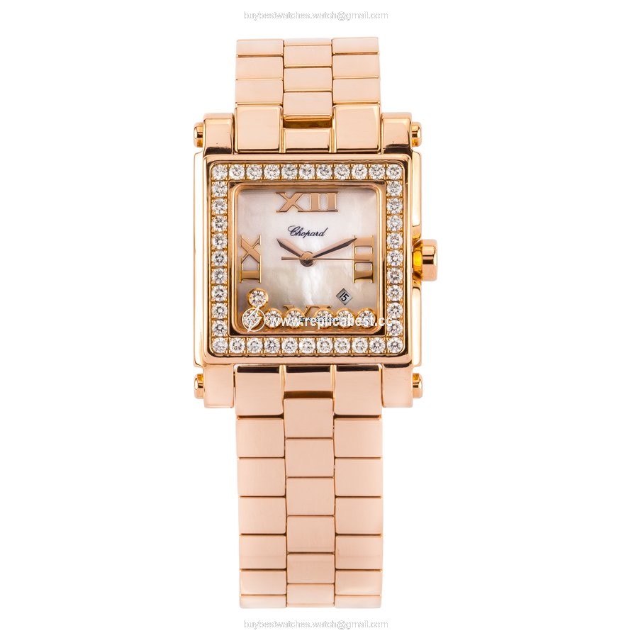 Chopard Happy Sport Mens watch Unisex Quartz Rose gold 275322-5002