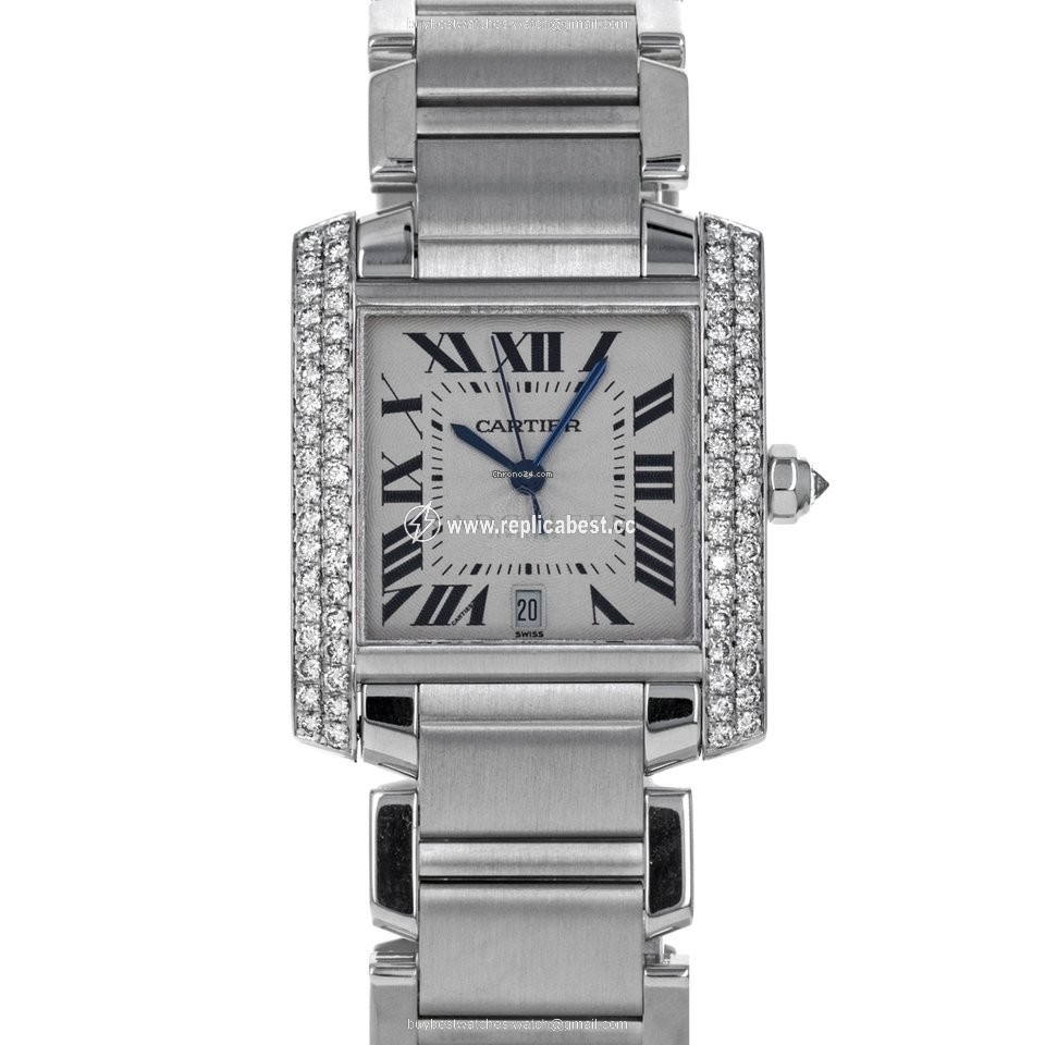Cartier Tank Francaise Mens watch Unisex Automatic White gold 2366
