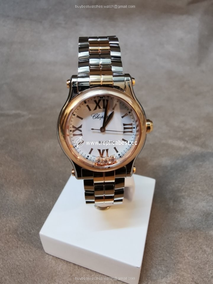 Chopard Happy Sport Womens watch Quartz Gold Steel 278590-6002
