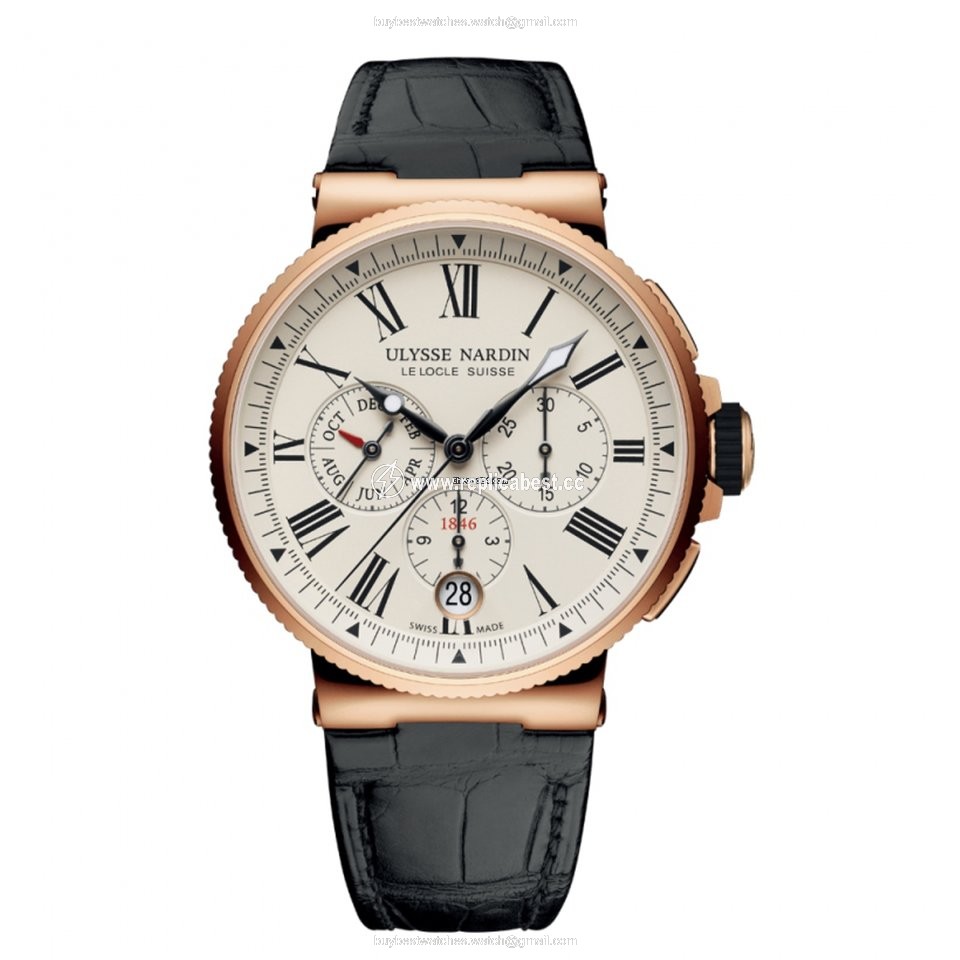 Ulysse Nardin Marine Chronograph Mens watch Unisex Automatic Rose gold 1532150 40