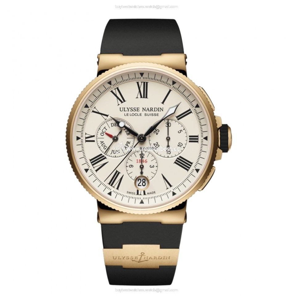 Ulysse Nardin Marine Chronograph Mens watch Unisex Automatic Rose gold 15321503 40