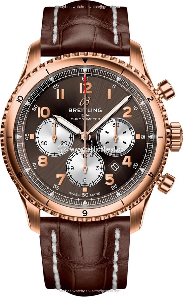 Breitling Aviator 8 Mens watch Unisex Automatic Rose gold rb0119131q1p1