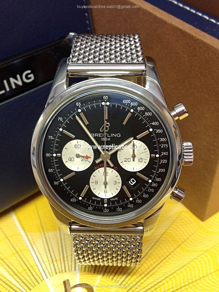 Breitling Transocean Chronograph Mens watch Unisex Automatic Steel AB015212 BF26 154A