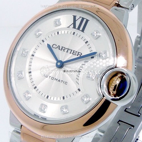 Cartier Ballon Bleu 36mm Womens watch Automatic Gold Steel W3BB0007