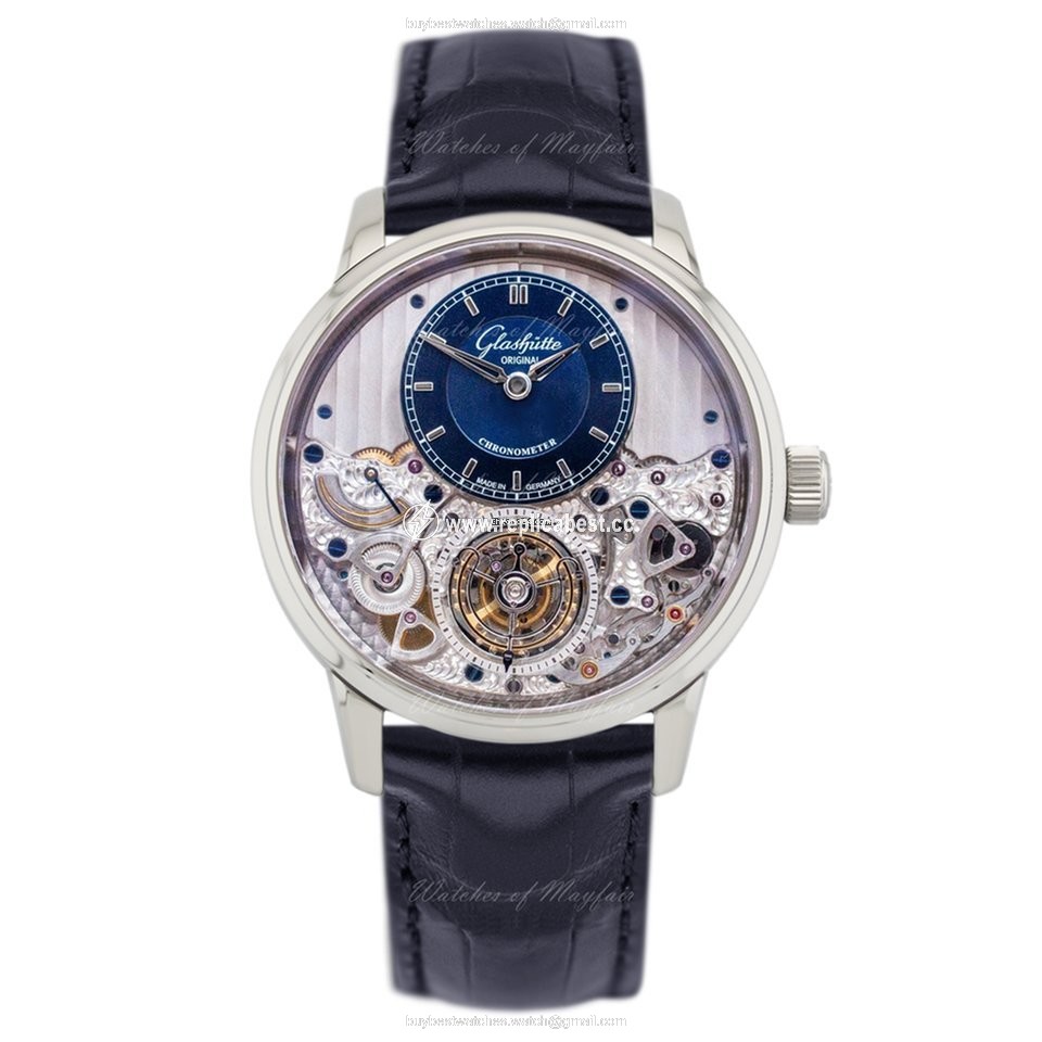 Glashutte Original Mens watch Unisex Automatic Platinum 1-58-05-01-03-50 or 58-05-01-03-50