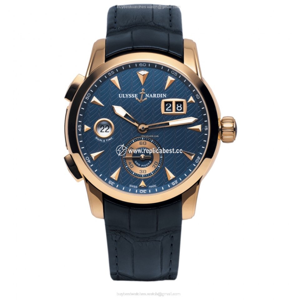Ulysse Nardin Dual Time Mens watch Unisex Automatic Rose gold 3346126LE 93